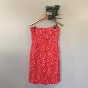 J. Crew Linen Strapless Dress Size 4
